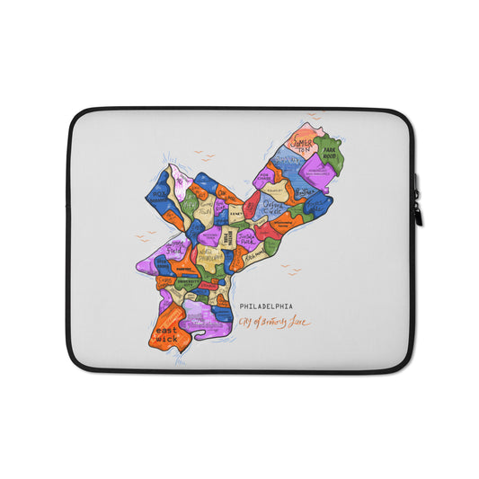 Philly map Laptop Sleeve