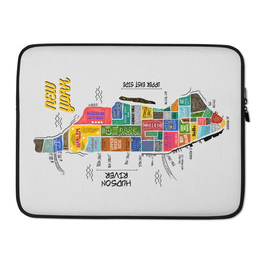 NYC map Laptop Sleeve