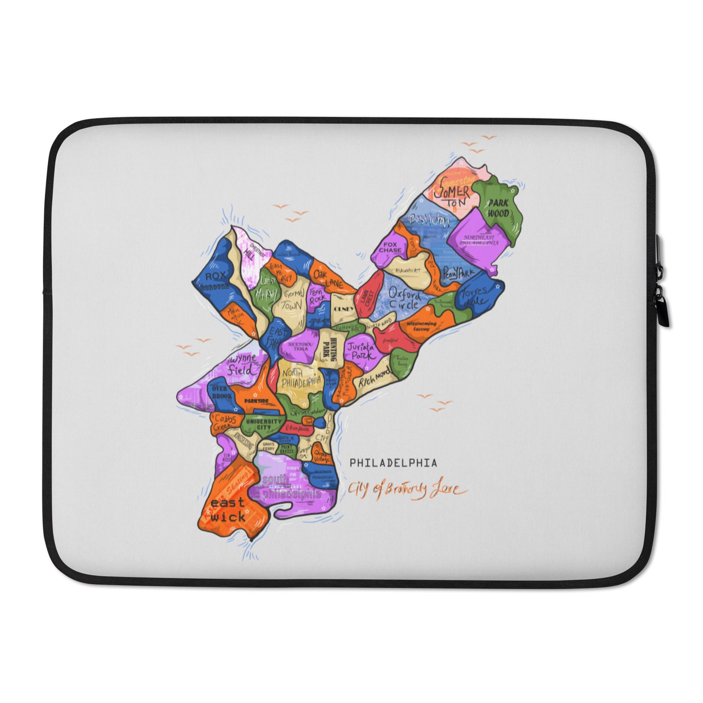 Philly map Laptop Sleeve