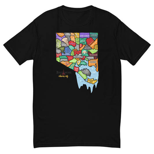 M| Baltimore map T-shirt