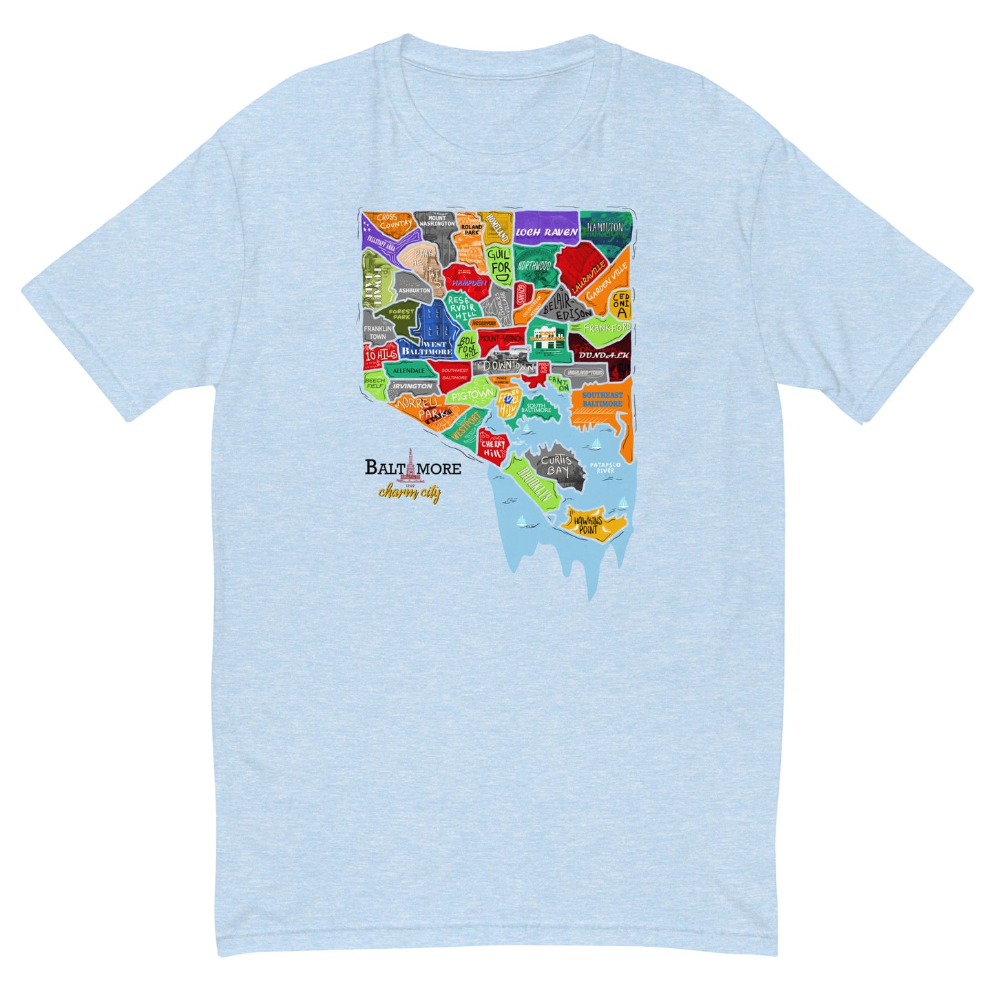 M| Baltimore map T-shirt
