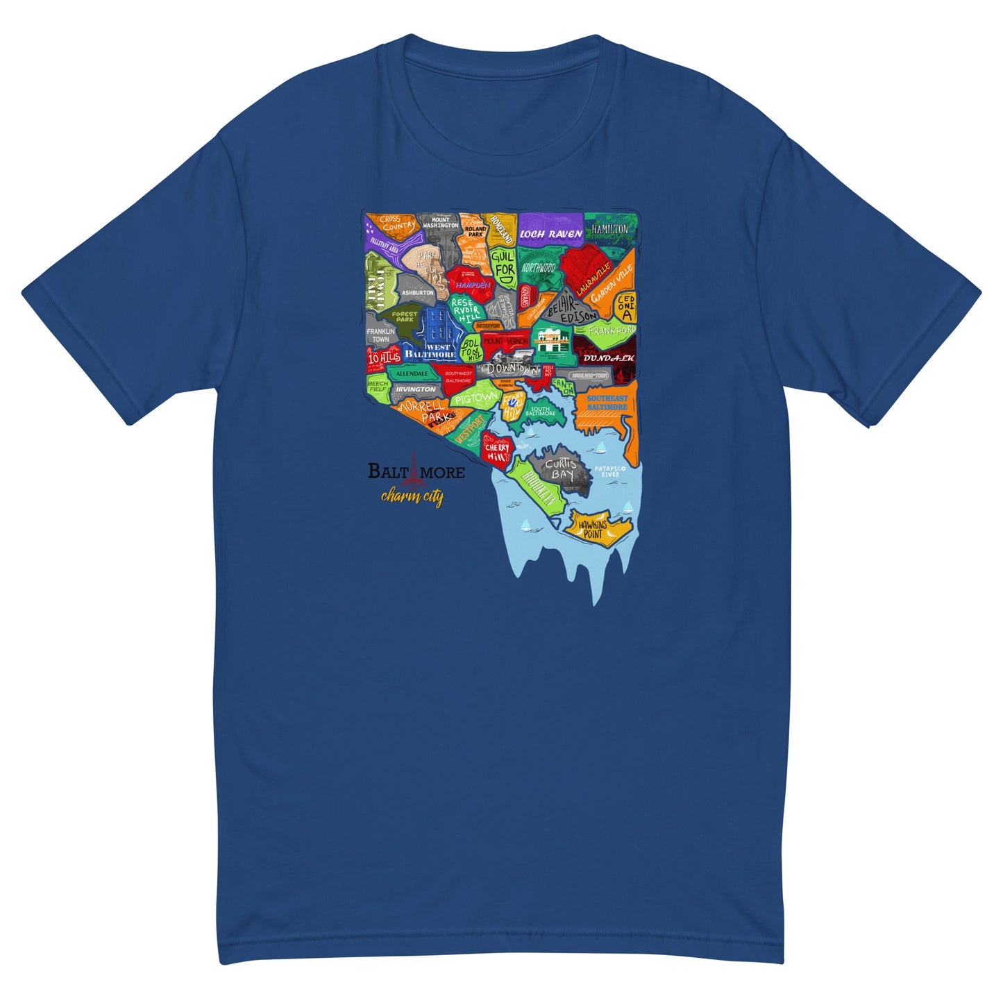 M| Baltimore map T-shirt