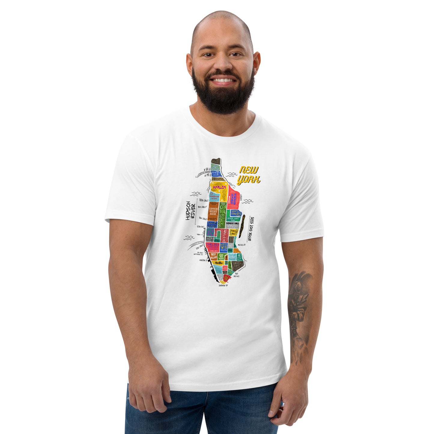 M| NYC map T-shirt