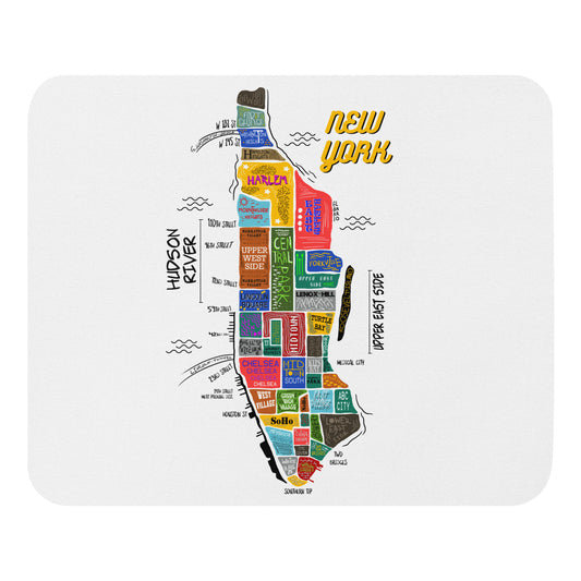 NYC map mouse pad