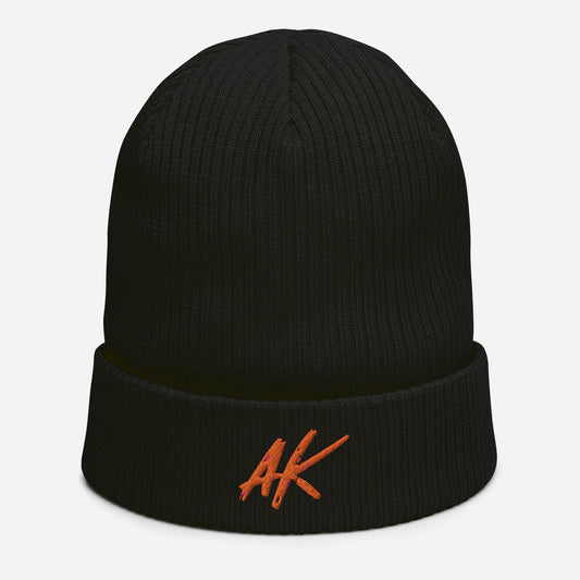 AK ribbed beanie (orange)