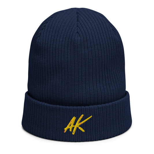 AK ribbed beanie (gold)