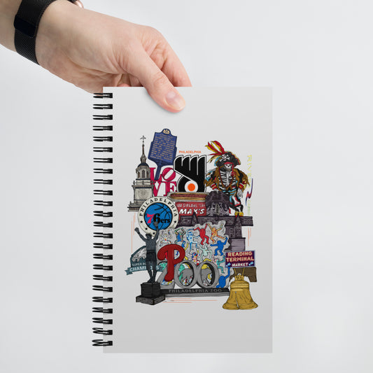 Philly Graphic Spiral notebook