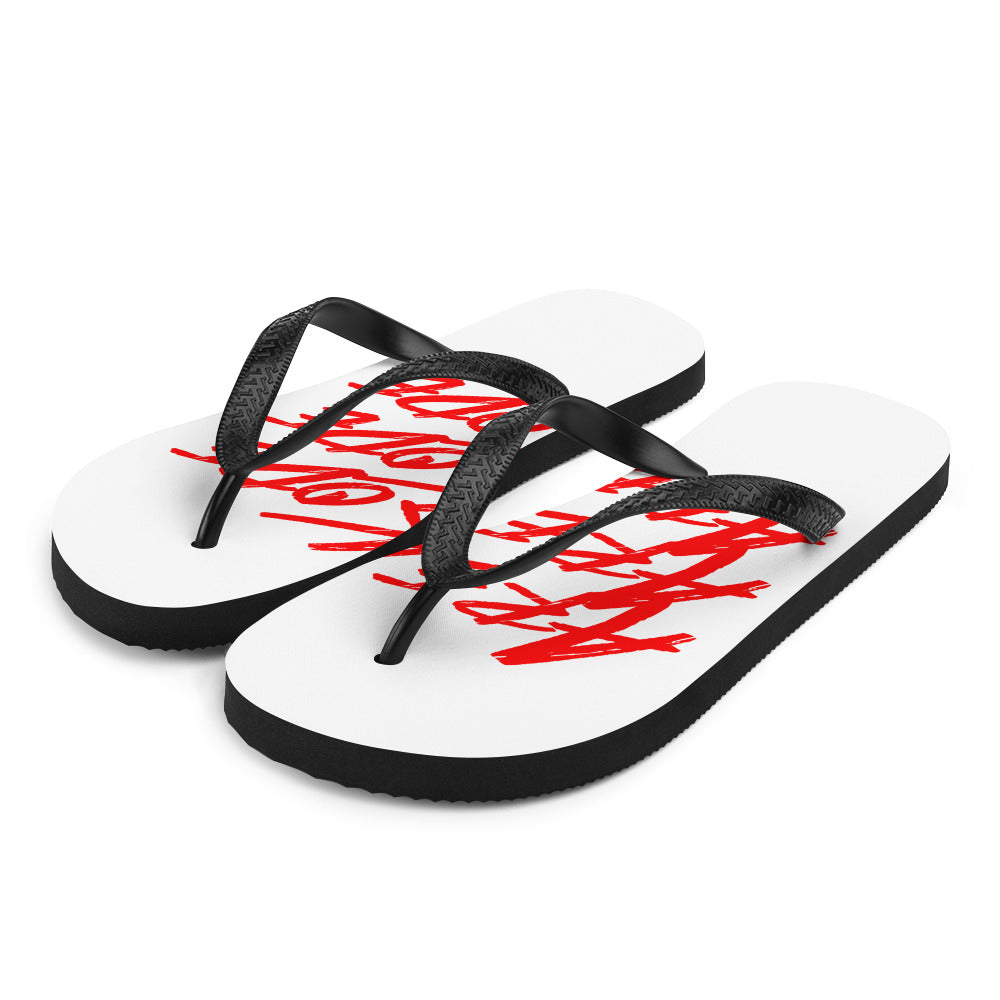 Areakode 3x Flip Flops (red)