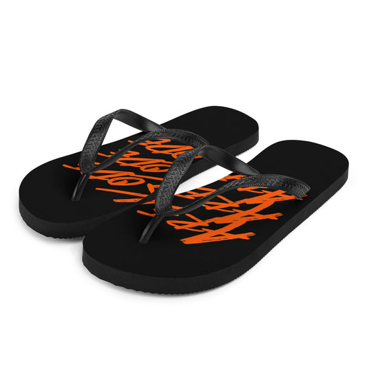Areakode 3x Flip Flops (orange/black)