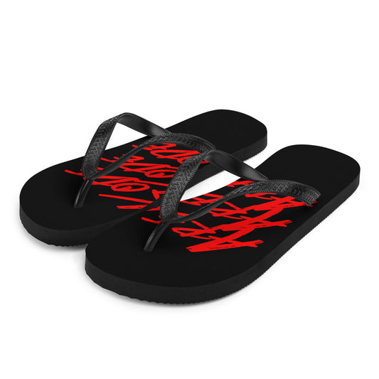 Areakode 3x Flip Flops (red/black)