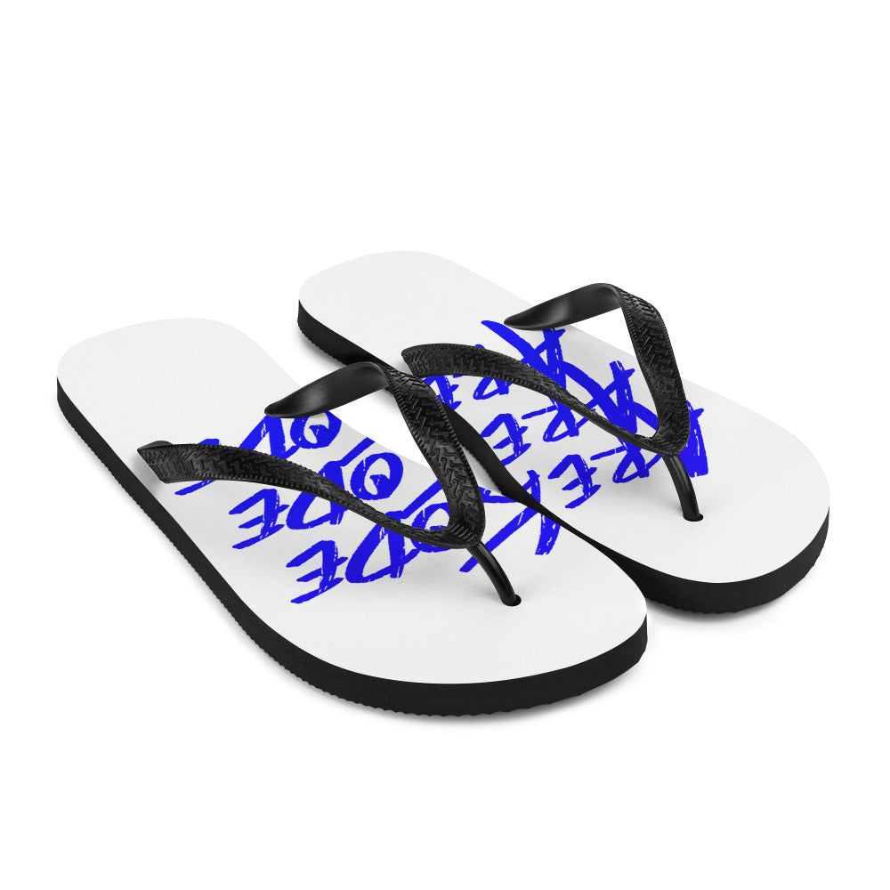 Areakode 3x Flip Flops (blue)