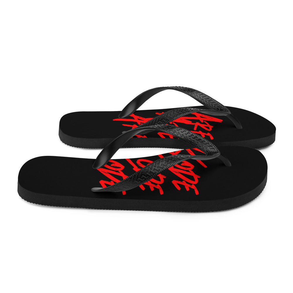 Areakode 3x Flip Flops (red/black)