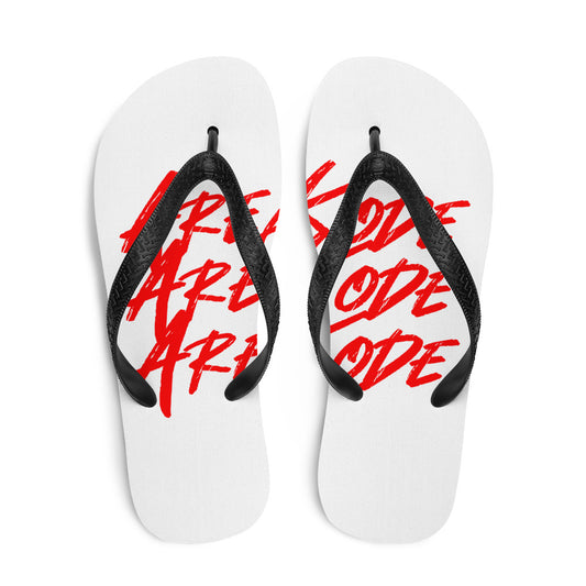 Areakode 3x Flip Flops (red)