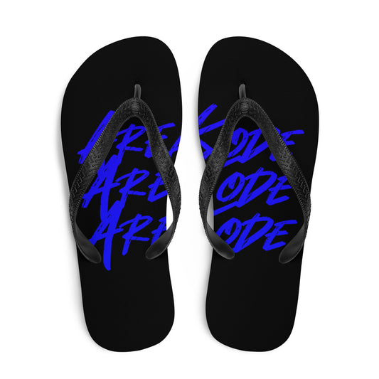 Areakode 3x Flip Flops (blue/black)