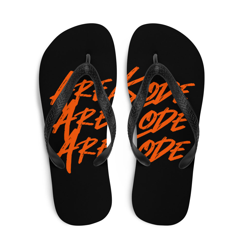 Areakode 3x Flip Flops (orange/black)