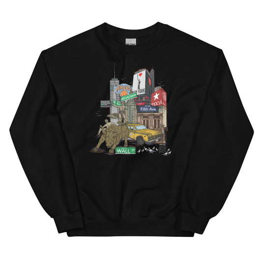 NYC graphic crewneck (unisex)