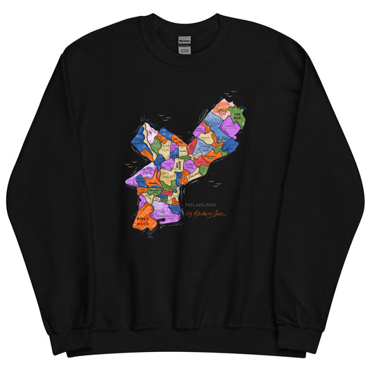 Philly Map Crewneck (unisex)