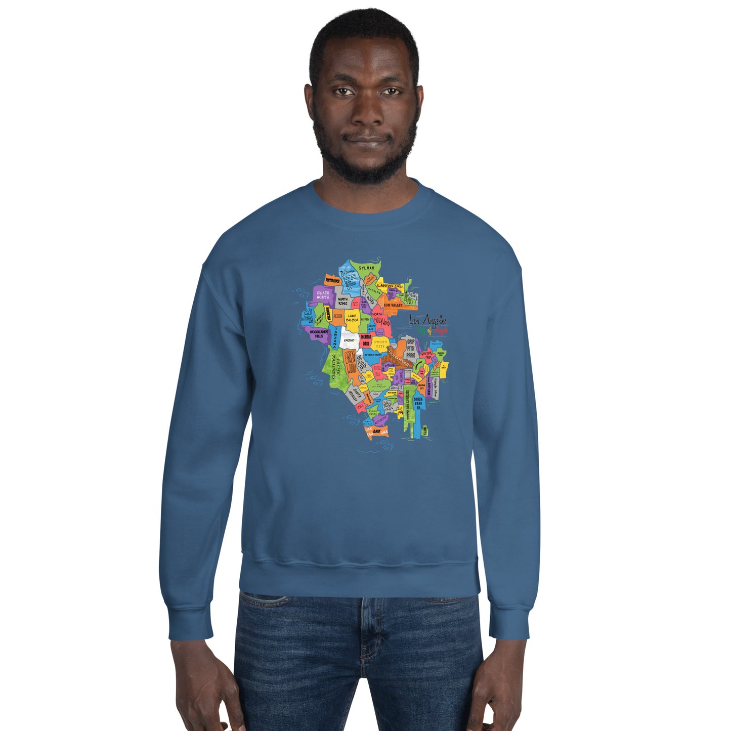 Los Angeles Map Crewneck (unisex)