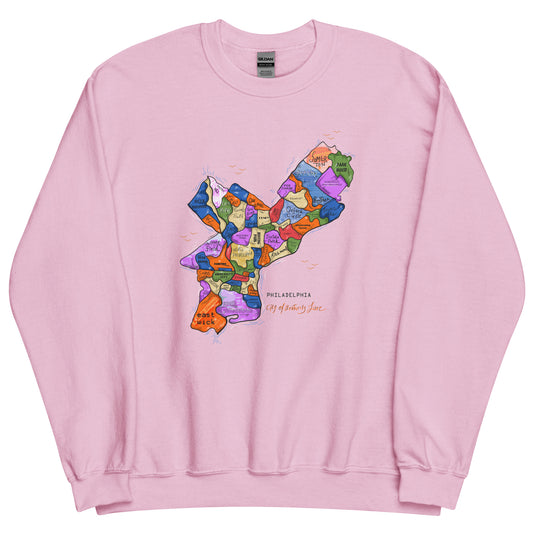 Philly Map Crewneck (unisex)