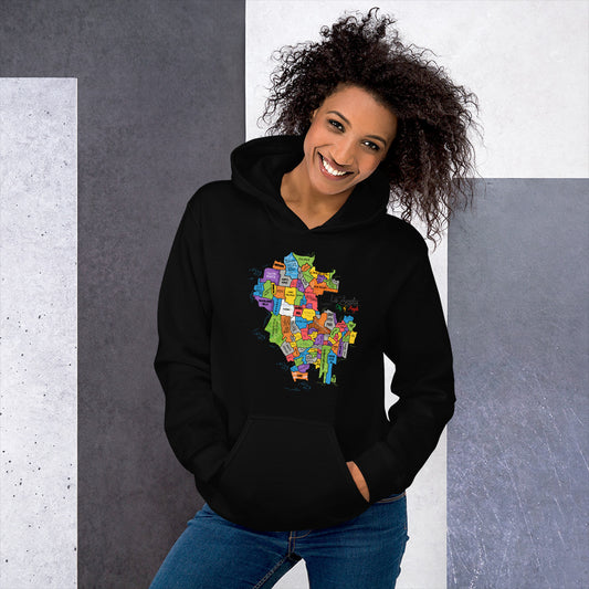 Los Angeles Map Hoodie (unisex)