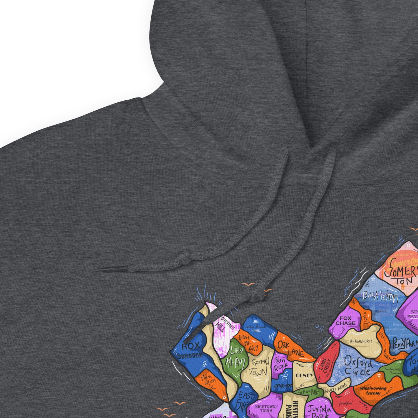 Philly Map Hoodie (unisex)