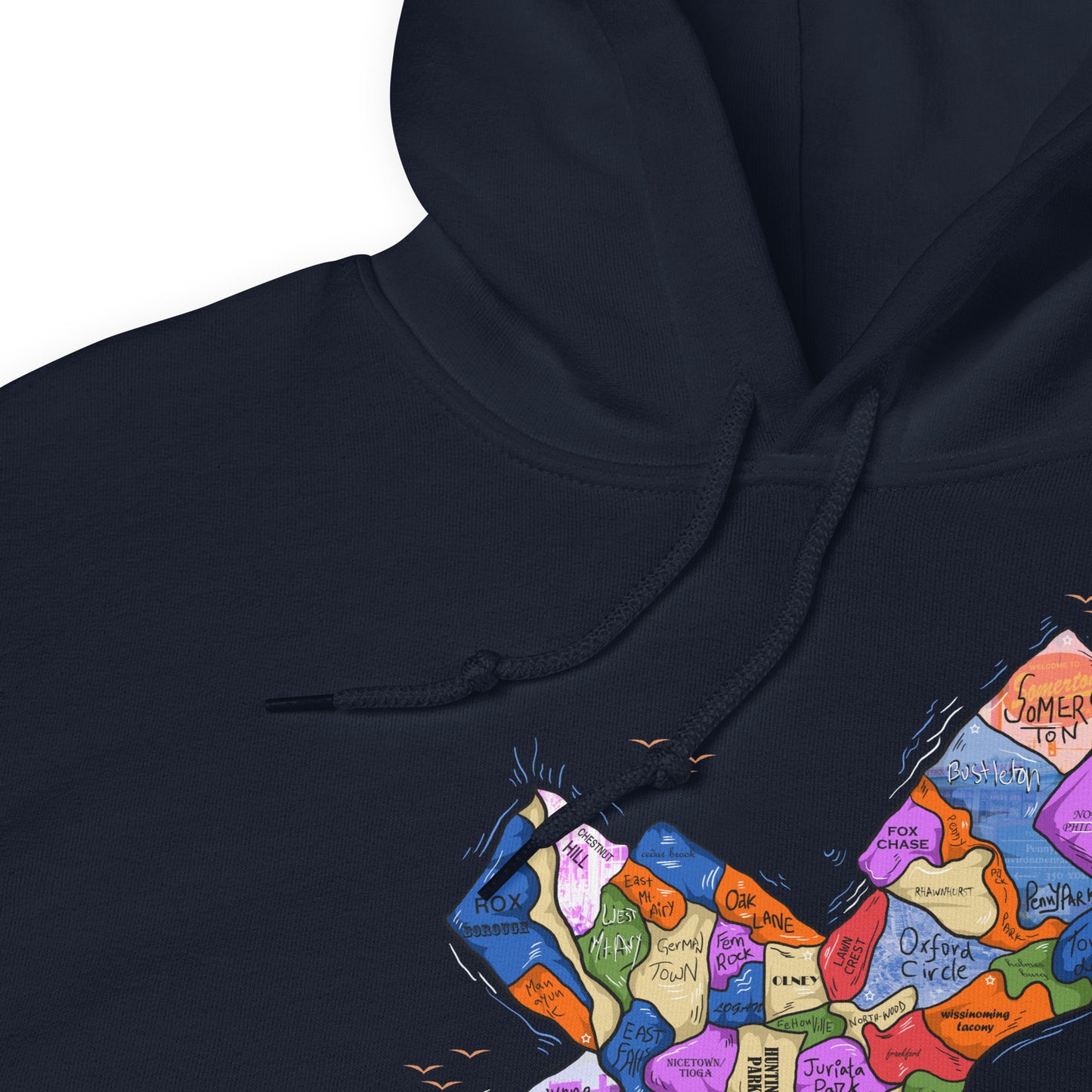 Philly Map Hoodie (unisex)