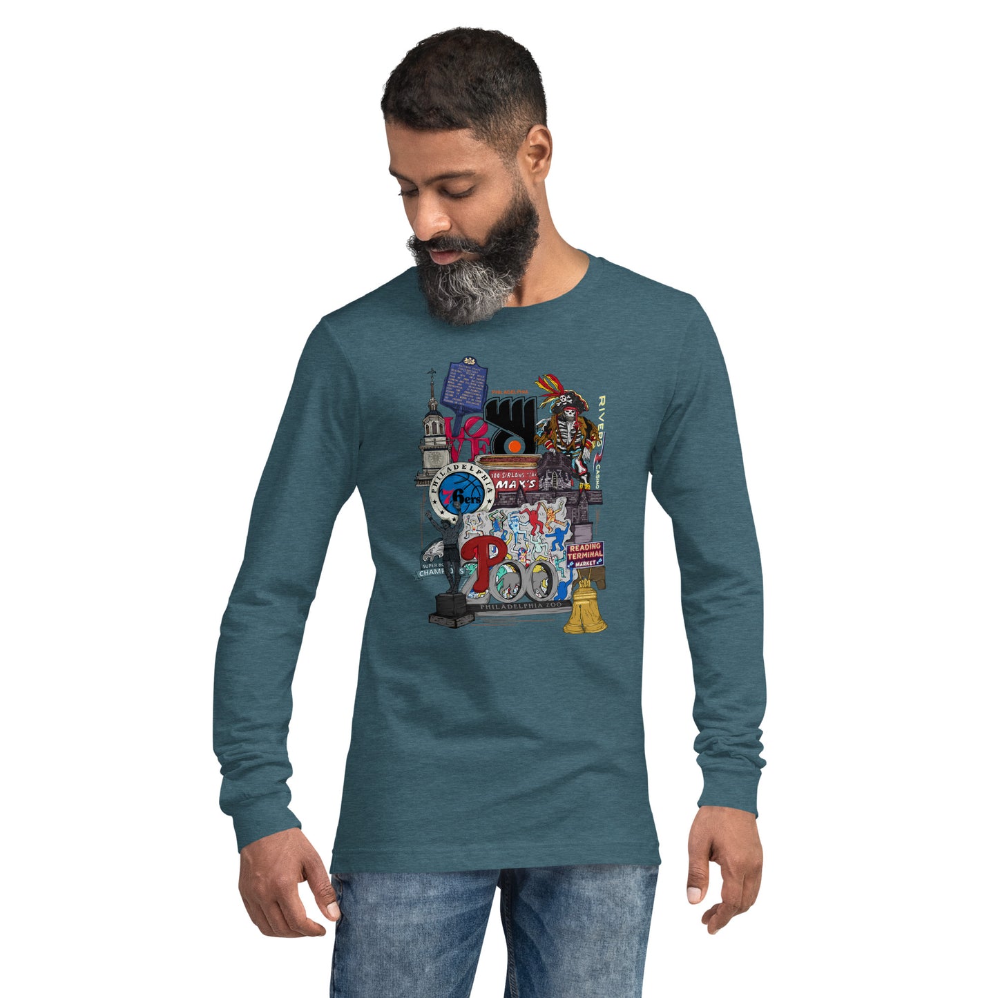 Philly Graphic Long Sleeve Tee (unisex)