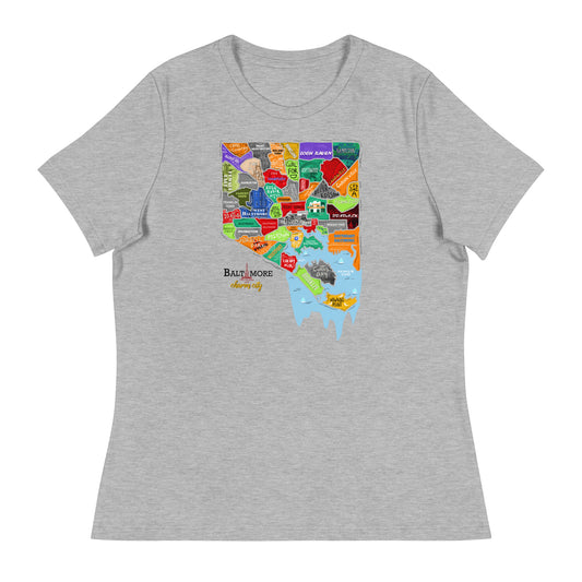 W| Baltimore Map T-Shirt