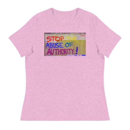 W| STOP ABUSE OF AUTHORITY T-Shirt