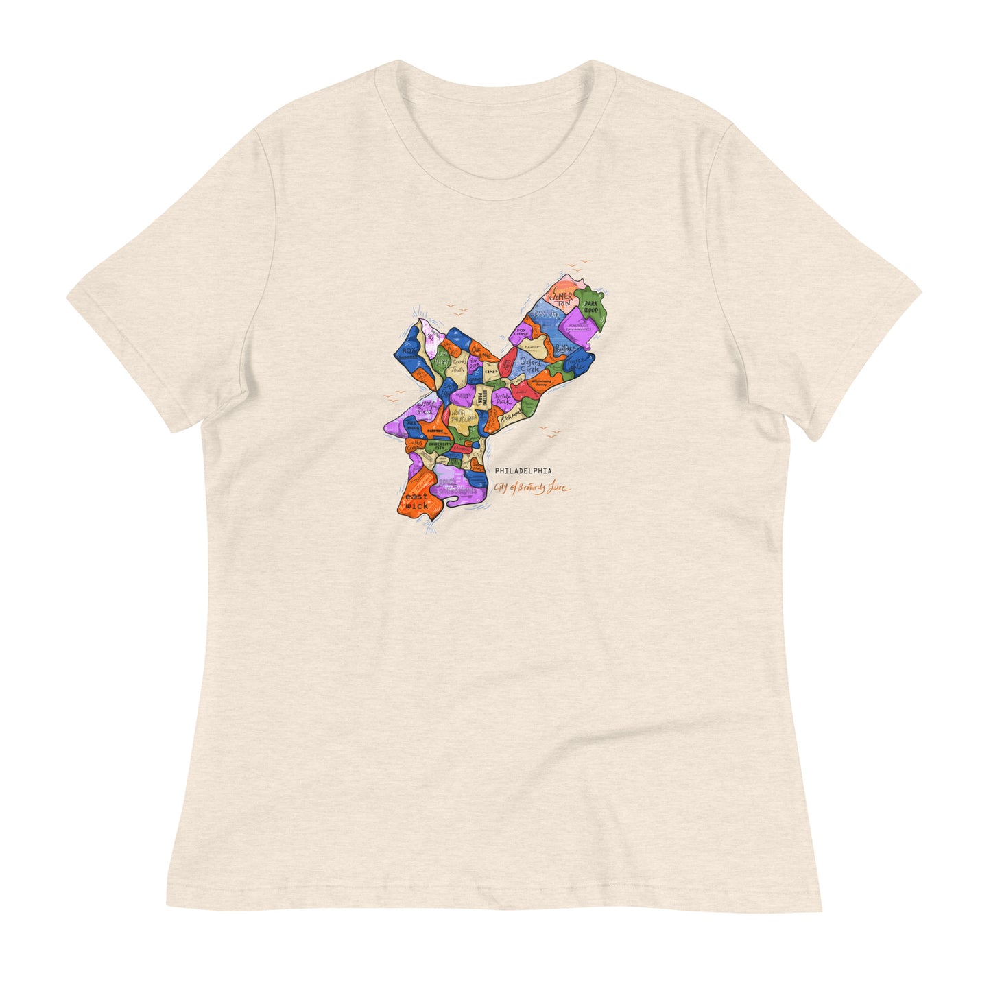 W| Philly Map T shirt