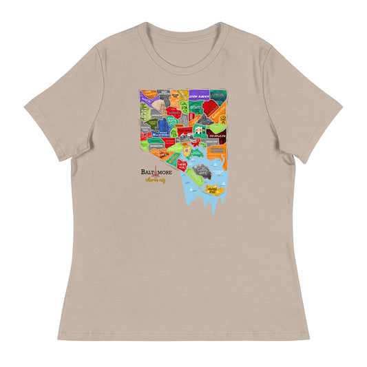 W| Baltimore Map T-Shirt