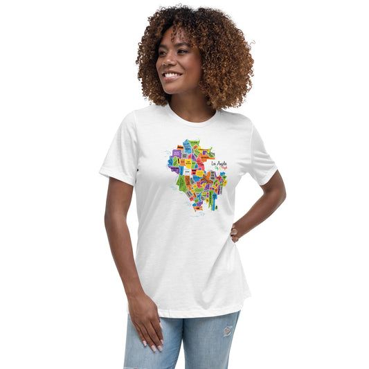 W| Los Angeles Map T Shirt