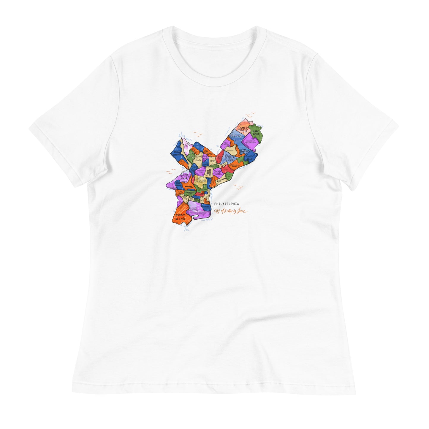 W| Philly Map T shirt