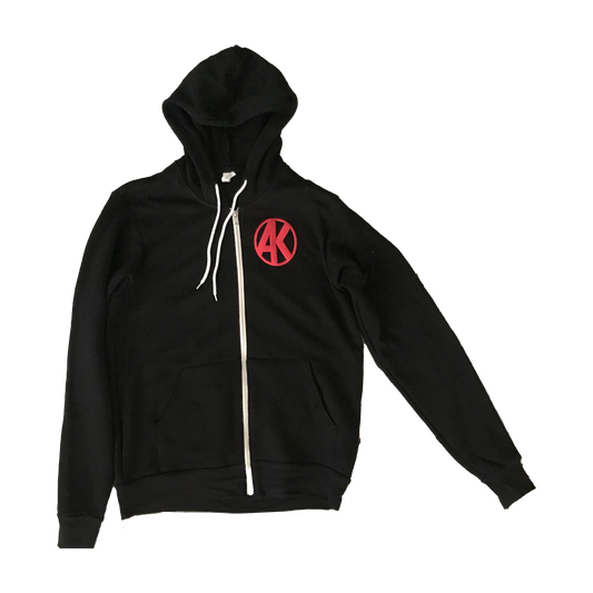 AK Zip Hoodie - Black/Red (SP)